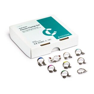 Koferdam klamra - zestaw klamer ze skrzydełkami Fiesta 9szt.