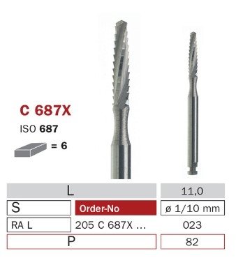 Diaswiss C 687X, 6ks/balení - 023 mm