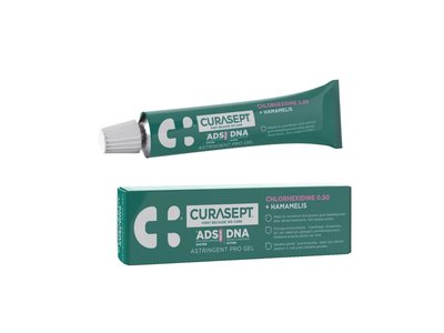 ®ADS ASTRINGENT PRO parodontální gel, 0.5%CHX+PVP-VA+hamamelis