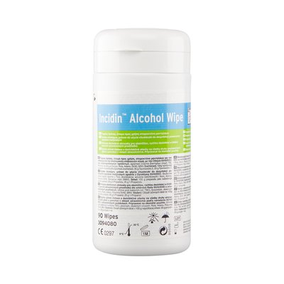 Chusteczki alkoholowe Incidin w pojemniku 90 szt. Ecolab