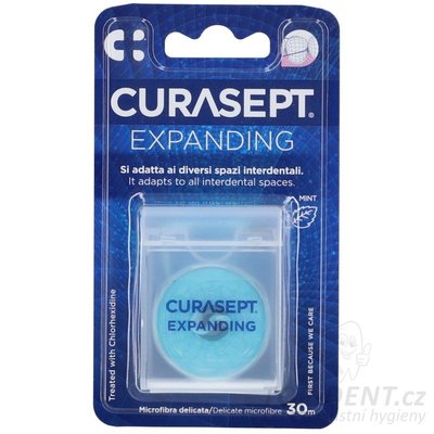 CURASEPT Floss expandující dentální nit (mint) + CHX, 30m