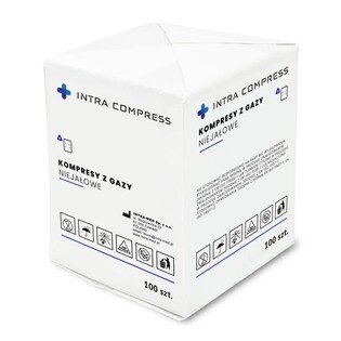 Kompresy gazowe 5x5cm 100 INTRA-MED 17n 12w 100szt/op