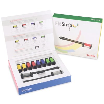 Garrison FitStrip Starter kit - KOMPLETNÍ SET - strip oboustranný extra jemný 15 µm / 0,08 mm, 10 ks + 2 rukojeti