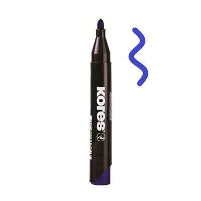 Popisovač permanentní Kores - kulatý hrot - Zelená