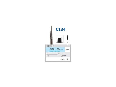 HORICO Tvrdokovová finírka - kónus, C134, průměr 1,4mm