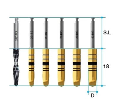 MEGAGEN BD Shaping Drill BD ø3.9 - L=18, SL=25 Long
