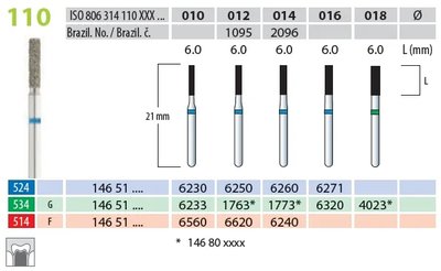 Brousek diamantovaný T 806.314.110.524.014
