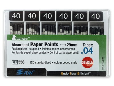 VDW - Papírové čepy .04, vel. 040