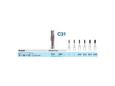 HORICO tvrdokovový vrtáček - cylindr, C31204 (W)