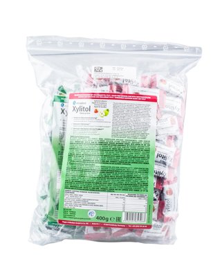 Miradent Xylitol žvýkačky DĚTSKÉ MIX jahoda/jablko 200x2ks