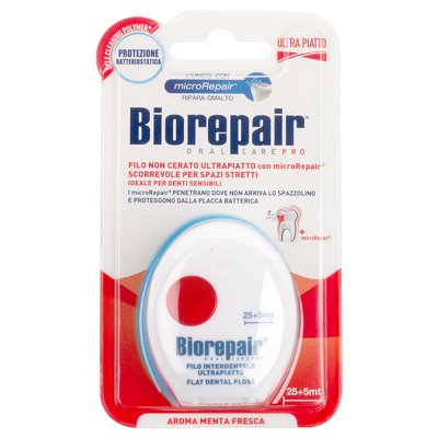 Nić dentyst. ultrapłaska Biorepair CZERW.