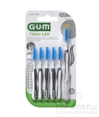 GUM Trav-ler mezizubní kartáčky 2,6 mm (černé), 50ks