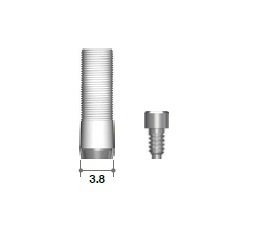 MEGAGEN AR Flat Gold Cylinder ø3.8