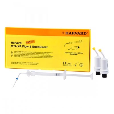 Harvard MTA XR - Flow 2x 0,25 g kapsle Flow EWT, 2x stříkačka MTA EndoDirect