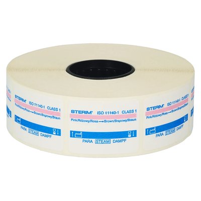 Etykiety samoklejące do pakietów kl. 1 25 cm x 31 mm x 750 szt. STERIM