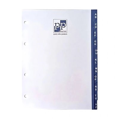 Rozlišovače papírové A5, bílé, A-Z, sada 11 ks