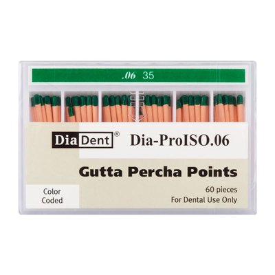 Gutap.čepy DiaDent 035 kalibrované, kón. 6%