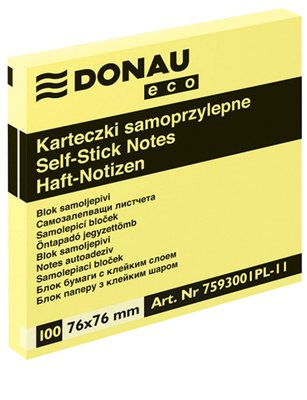 Karteczki samoprzylepne 76 x 76 mm 100 kartek