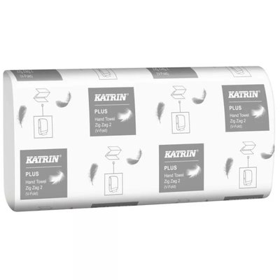 Ręczniki papierowe Katrin Plus 65968 składane ZZ 2 (Zig Zag 2) 150szt