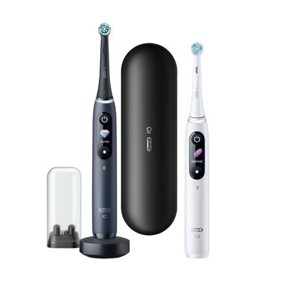 Oral-B iO Series 8 Duo White+Black magnetický kartáček 2 ks