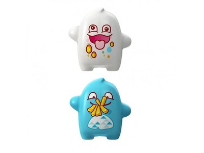 Flipper Onolulu bílý, modrý krytky na zubní kartáček 2 ks