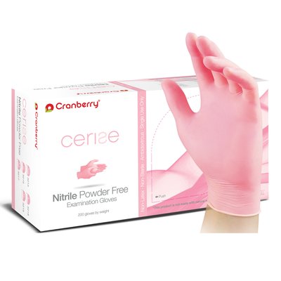 Rukavice Cranberry Cerise Nitrile 200 ks - S