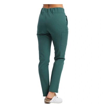 Dámské kalhoty, Elegant Stretch, lahvově zelená - XXL