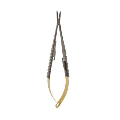 Jehelec rovný vroubkovaný tvrdokov Castroviejo; 18 cm