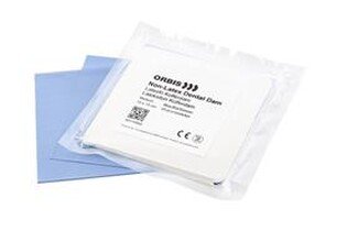 ORBIS Koferdam guma bezlateksowa średnia niebieska 20szt/opak. 150x150mm