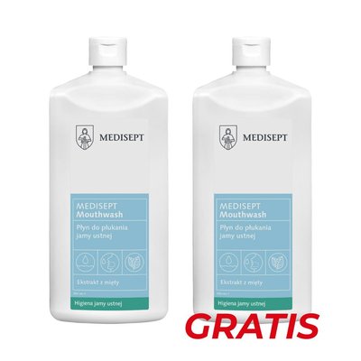 Mouthwash płyn do płukania jamy ustnej 0,12% CHX 500 ml Medisept 1 + 1 GRATIS