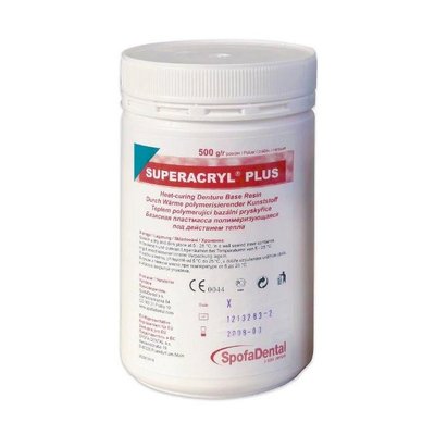 Superacryl Plus 500 g, prášek - V - růžový/bílý, matný