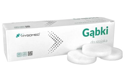 Gąbki do stojaka endodontycznego śr. 65 mm Hygomed - grubość 10 mm - 25 szt.