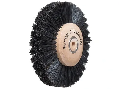 Leštící kartáč dřevěné jádro, Super 4 řádky, 40mm průměr 80mm široký