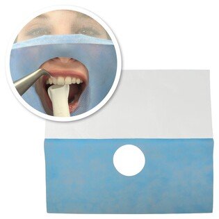 SafeDrape Chusta jednorazowa do osłony twarzy niebieska 50szt Medicom