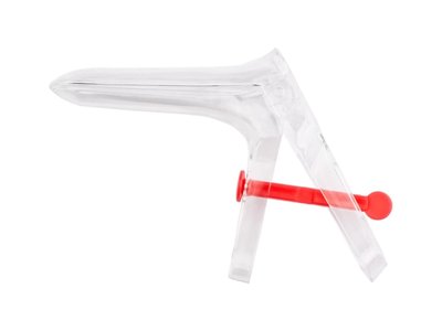 INVISIO® - gynekologické zrcadlo, aretace kolíkem - 100 ks - Velikost: S - průměr 24 mm (modrá)