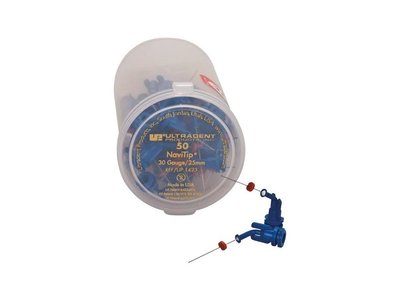 Kanyly NaviTip 30ga, 25mm, BLAU (modré), 50ks