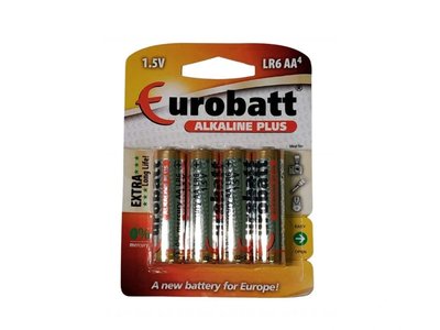 Baterie AA LR06-BP4, 4ks Alkaline PLUS