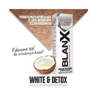 BlanX Coco White Kokosowa Biel Nieabrazyjna pasta do zębów 75ml
