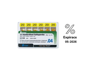 Gutaperčové čepy 4% vel.020, 60ks