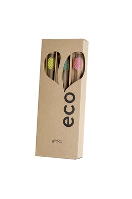 Ecoheart Extra Soft Giftbox zubní kartáček 3 ks