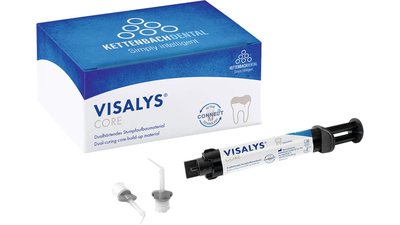 Visalys® Core - Intro pack 9 g (5 ml) Spritze weiß, 10 Mischkanülen, 5 Intraoral tips, 5...