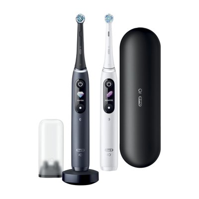 Oral-B iO Series 8 Duo White+Black magnetický kartáček 2 ks - POŠKOZENÝ OBAL