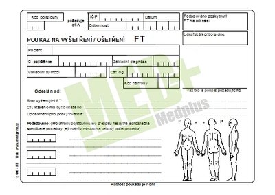 Poukaz na vyšetření – ošetření FT A5 nelep. 80, 100 ks v balení