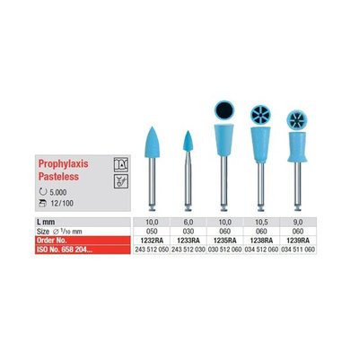 Leštící guma Prophylaxe RA 1232 12 ks