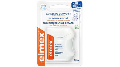 elmex® Zahnseide - Spenderbox 50 m ungewachst