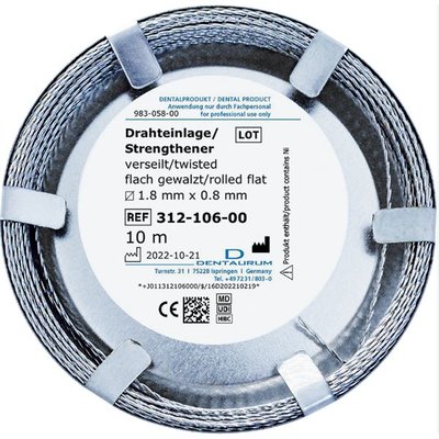 Drát retenční - drátěná výztuž 1,8x0,8 mm 10m