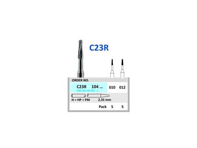 HORICO tvrdokovový vrtáček - kónus zakulacený, C23R104, průměr 1,2mm