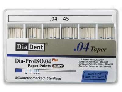 DiaDent .04 - Papírové čepy, vel. 045