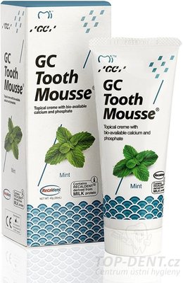 GC Mousse dentální krém s vápníkem Mint, 40g