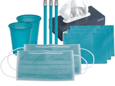 EURONDA Monoart set - tyrkysový set jednorázových prostředků